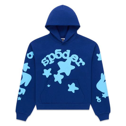Sp5der Navy Beluga Hoodie