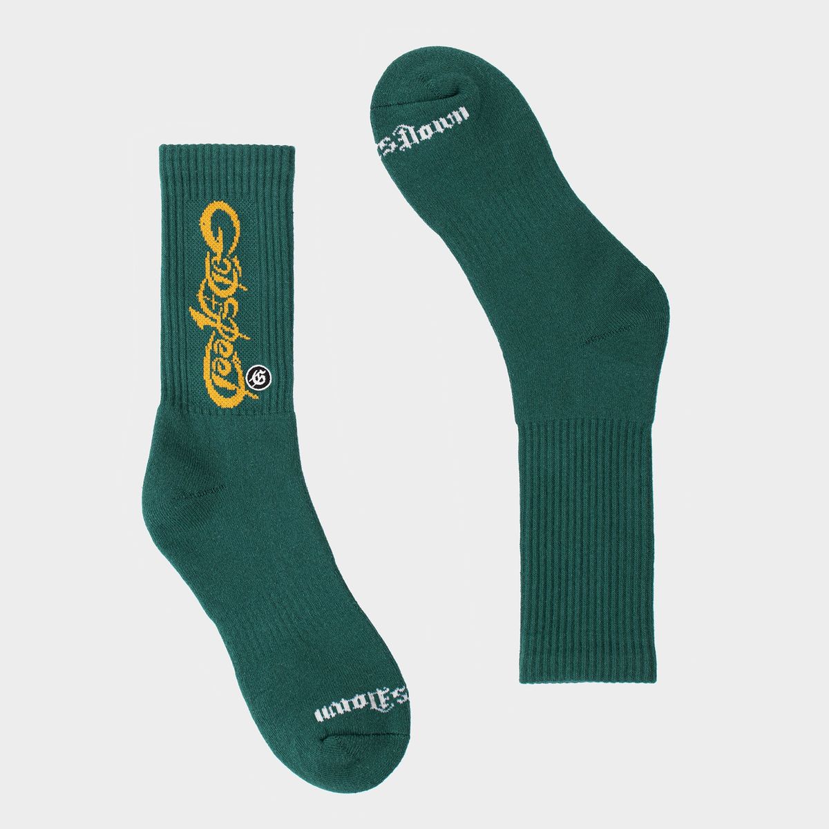 Godspeed Forest Green White New Age Logo Socks