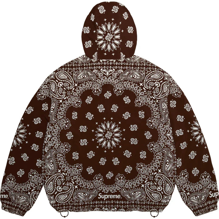 Supreme Brown Reflective Bandana Anorak Jacket