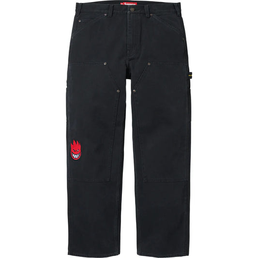 Supreme Spitfire Black Double Knee Painter Pants