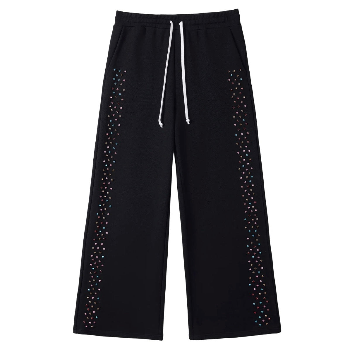 AZVA Black Crystal Cactus Sweatpants