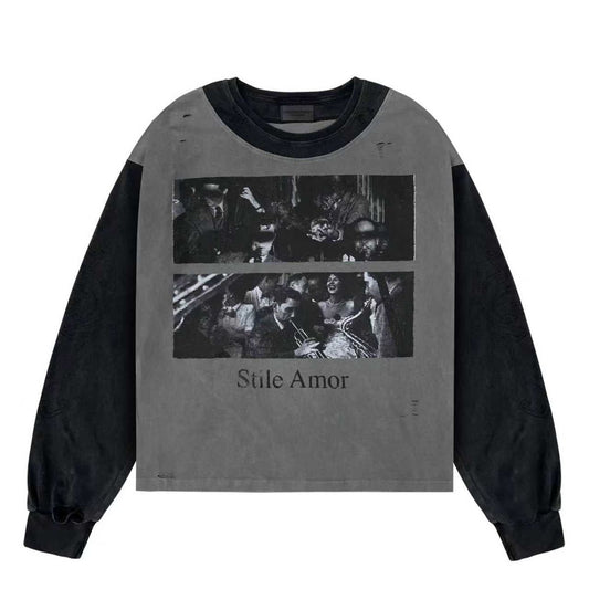 Stile De Amor Grey Biocolore Long Sleeve