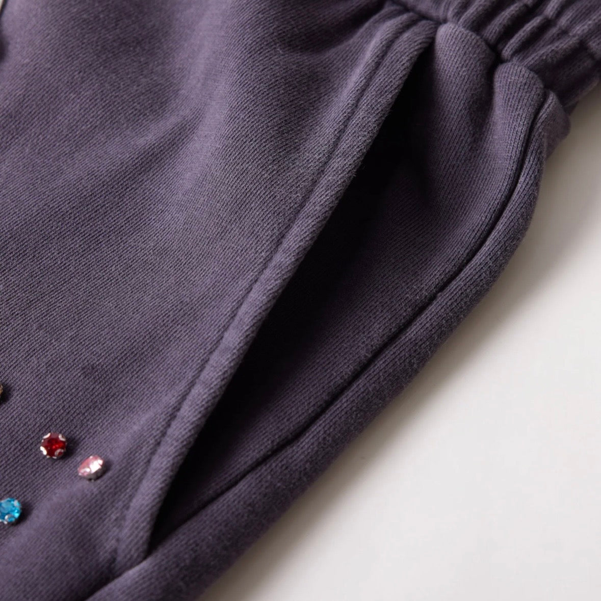 AZVA Vintage Black Crystal Cactus Sweatpants