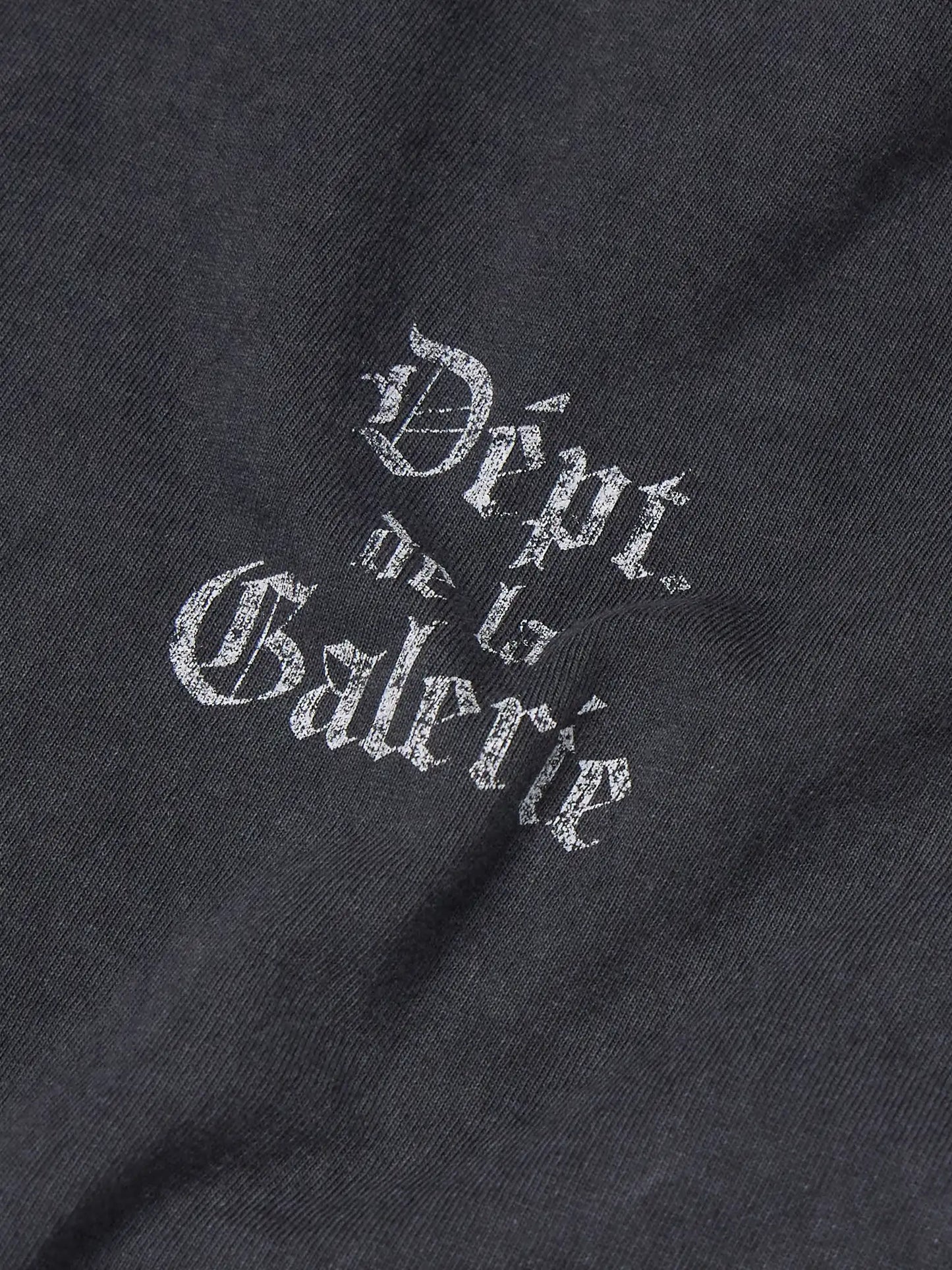 Gallery Dept Black Gothic Logo T-Shirt