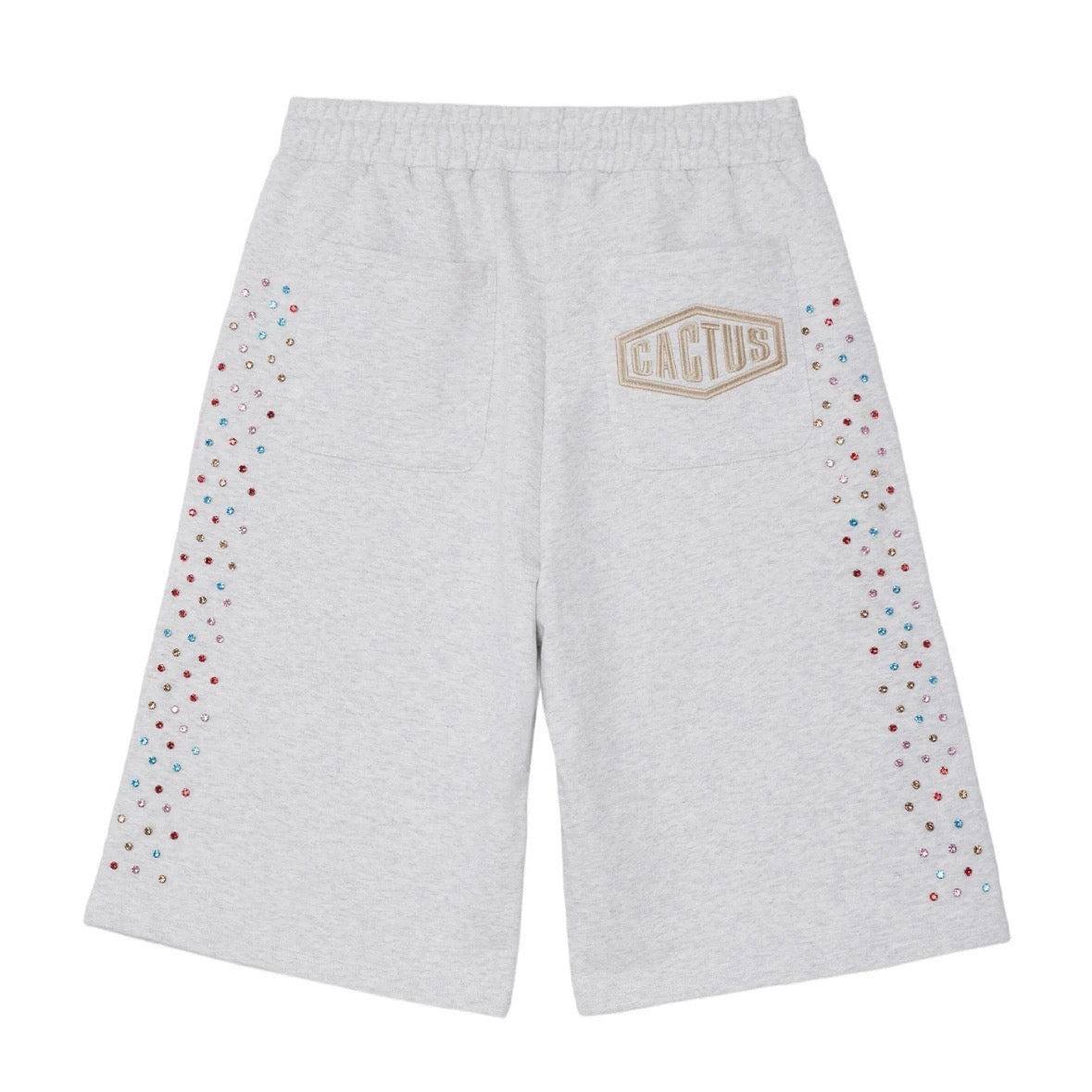 AZVA Grey Crystal Cactus Shorts