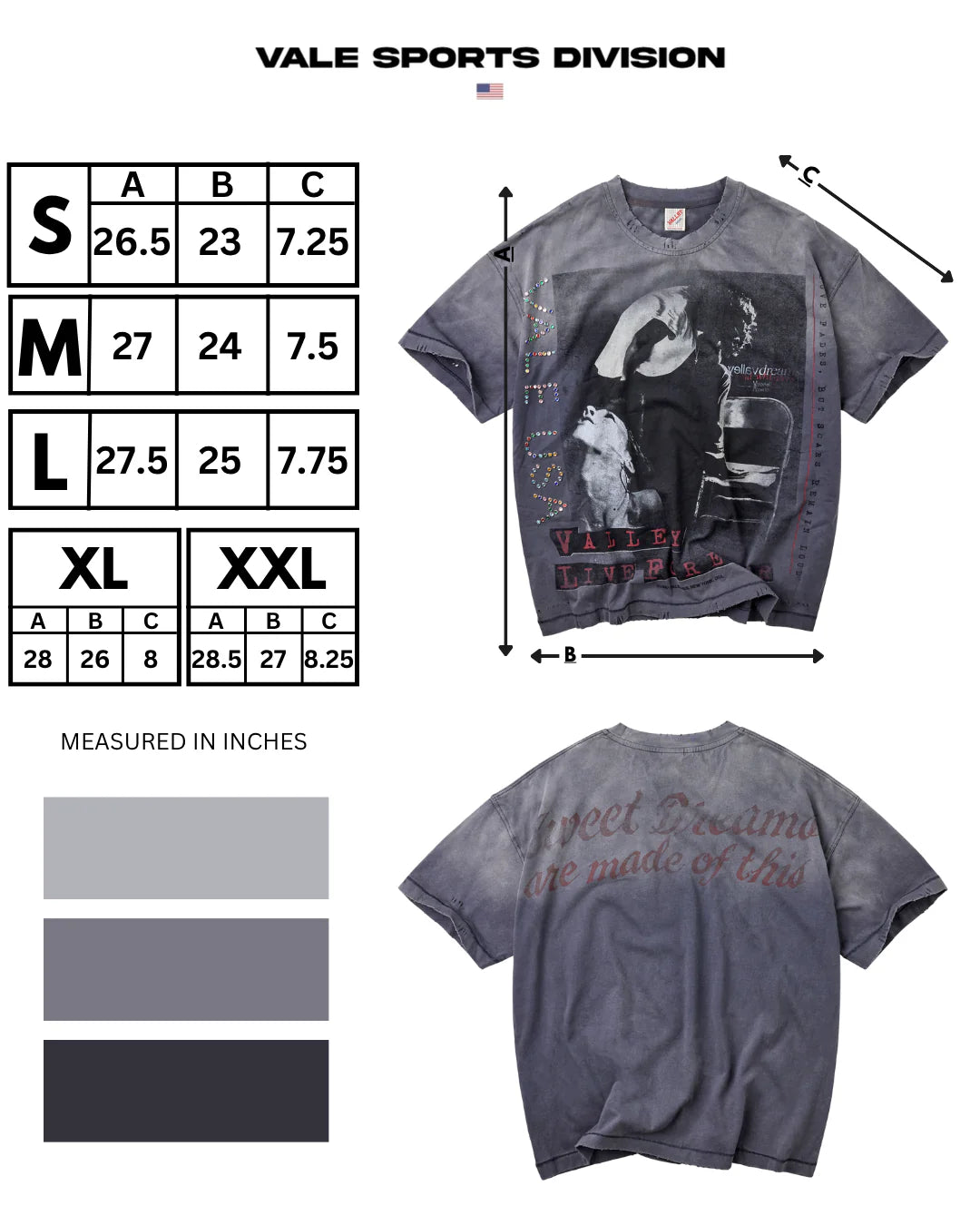 Vale Grey Solo T-Shirt