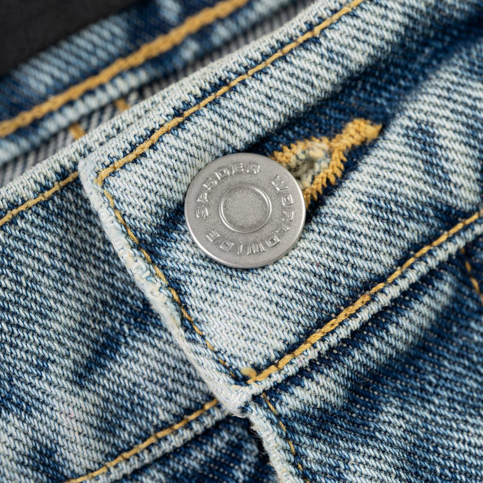 Sp5der Indigo 5 Star Blue Denim Pants