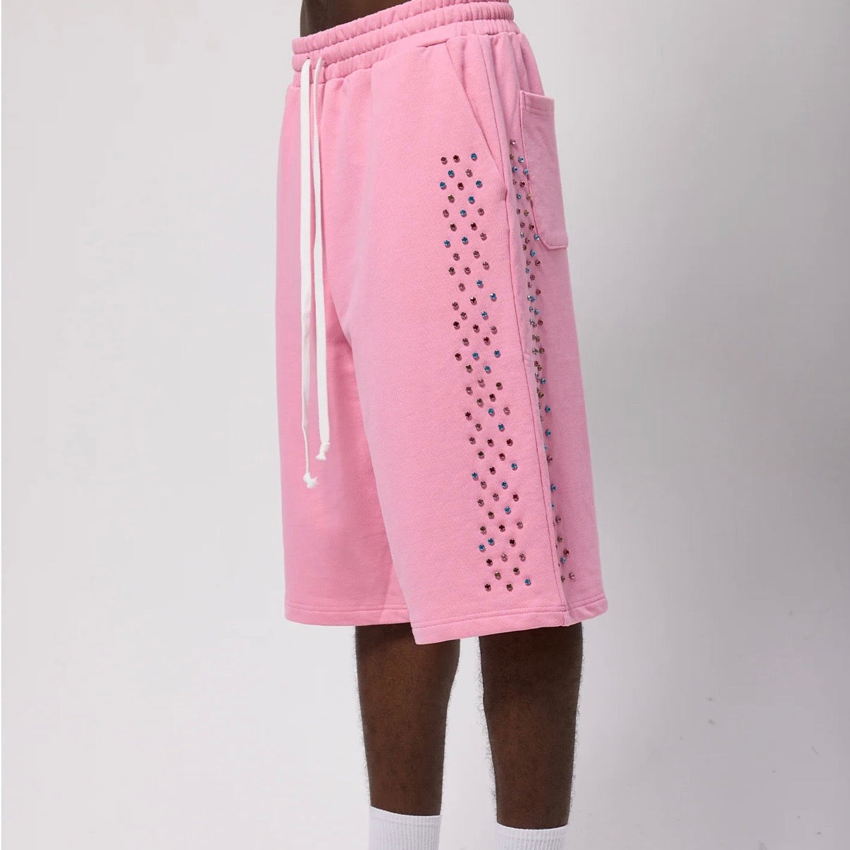 AZVA Pink Crystal Cactus Shorts