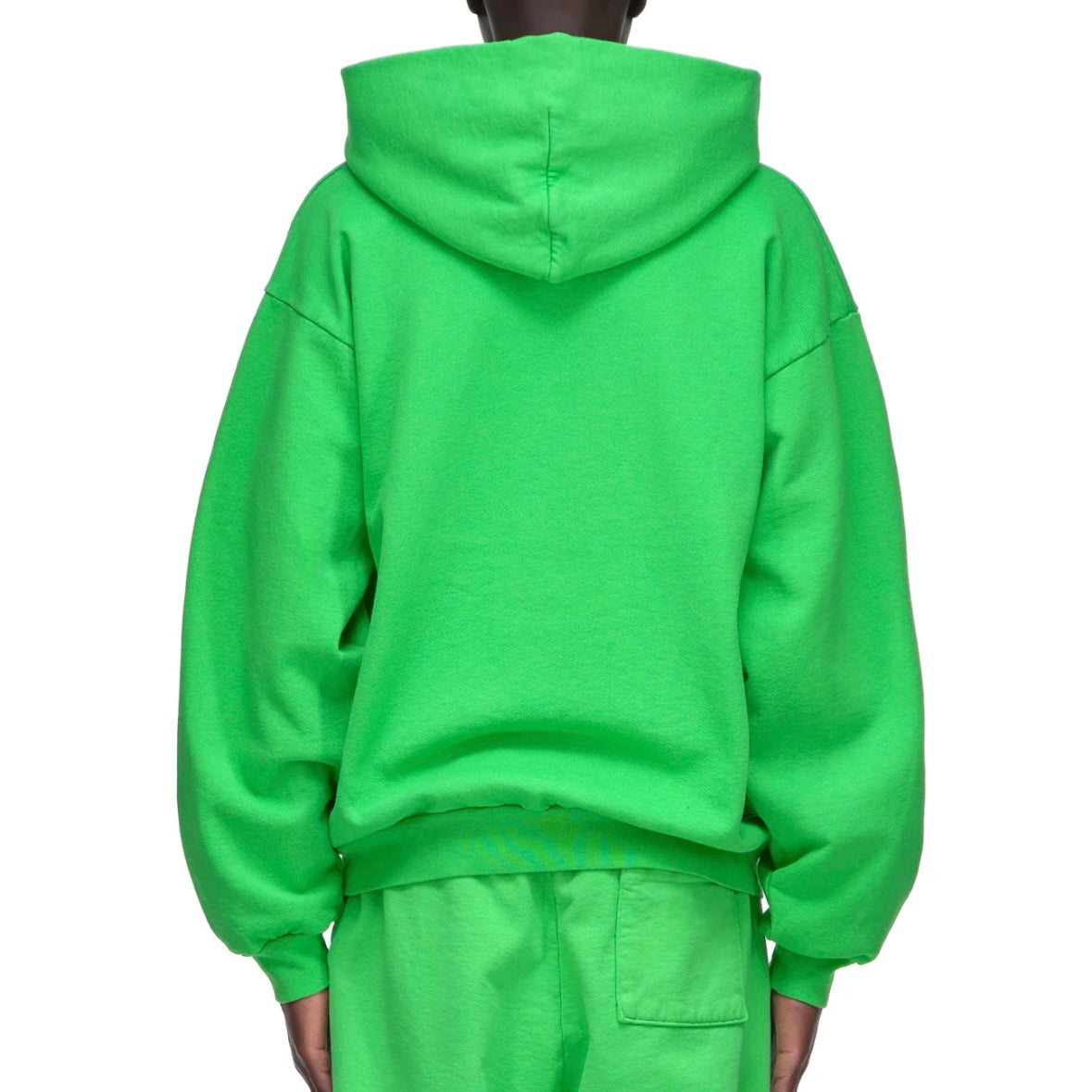 Sp5der Green White Legacy Hoodie On Body Back Male