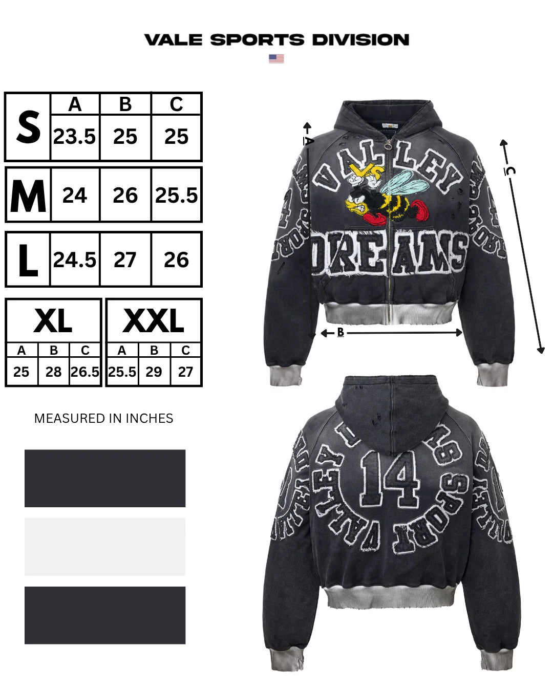 Vale Oreo Anthem Zip Hoodie