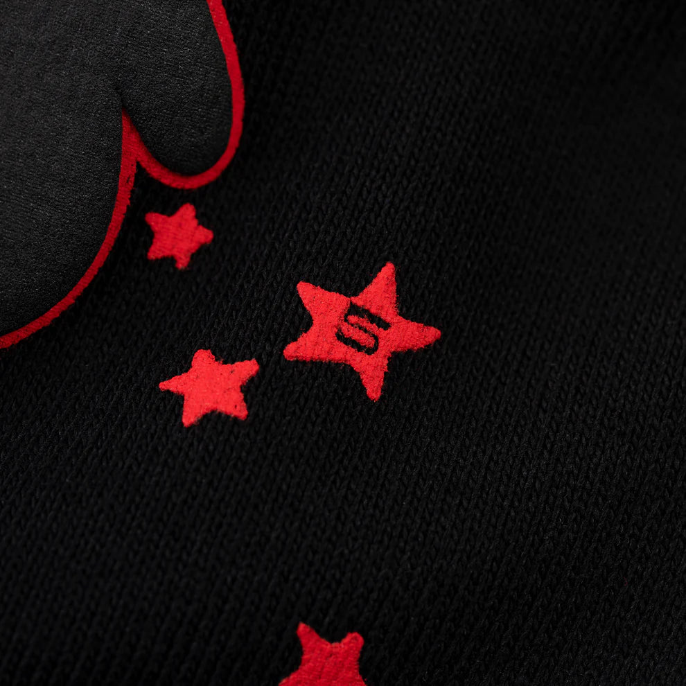 Sp5der Black Red Beluga Outline Shorts