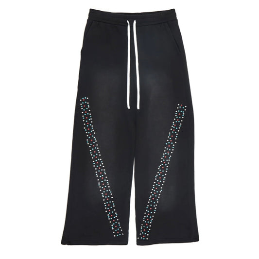 AZVA Black CVx3 Crystal Sweatpants