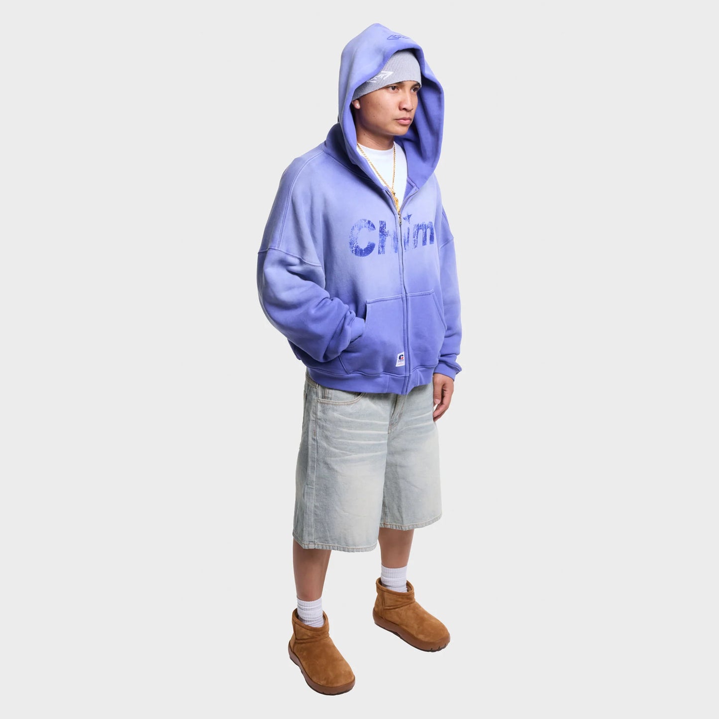 HMDD Malibu Purple Beach Zip Hoodie
