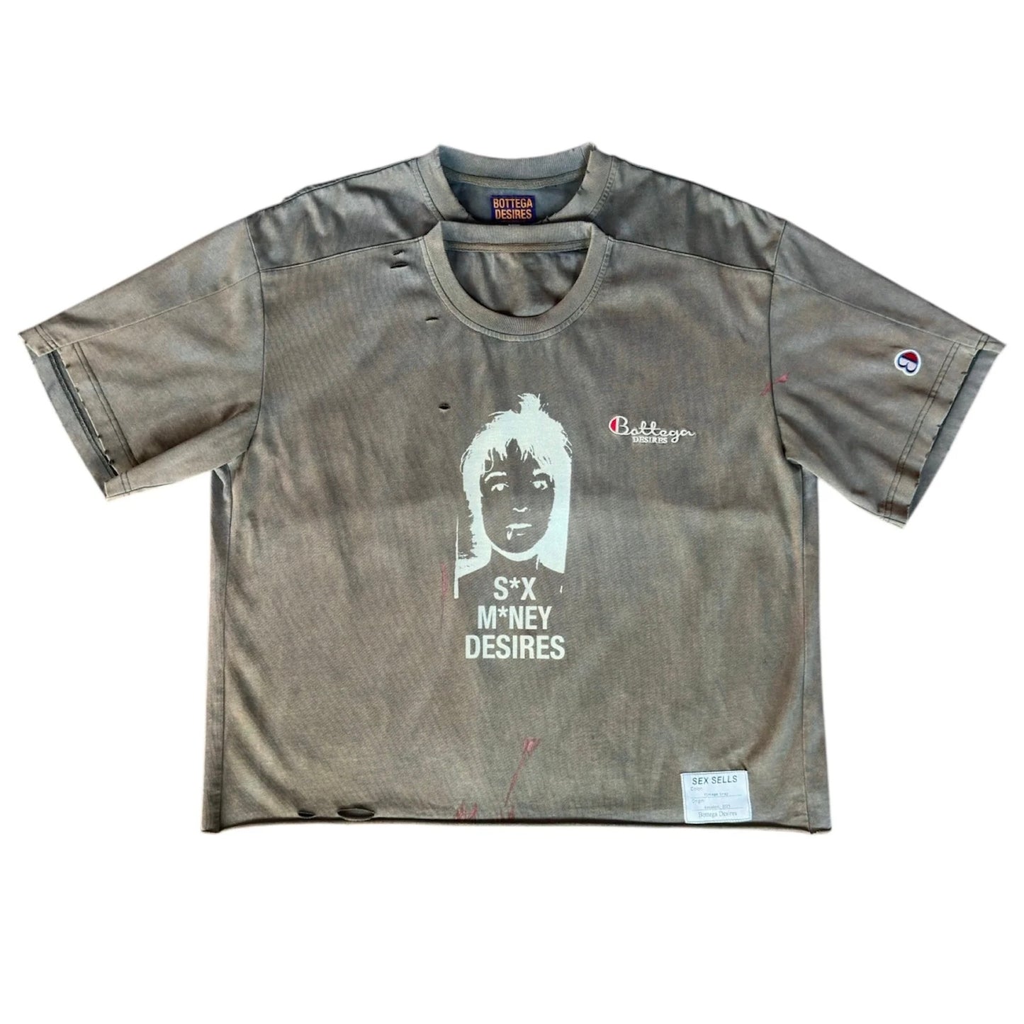 Bottega Desires Grey Sex Sells T-Shirt