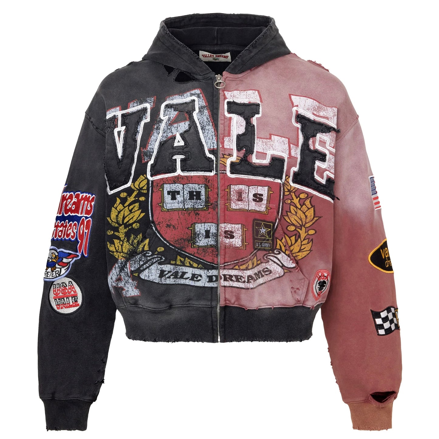 Vale Two Face Zip Hoodie