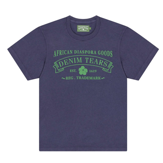 Denim Tears Purple Green ADG T-Shirt Front