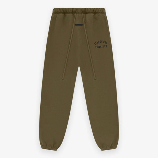 Fear of God Essentials Olive Fleece Sweatpants