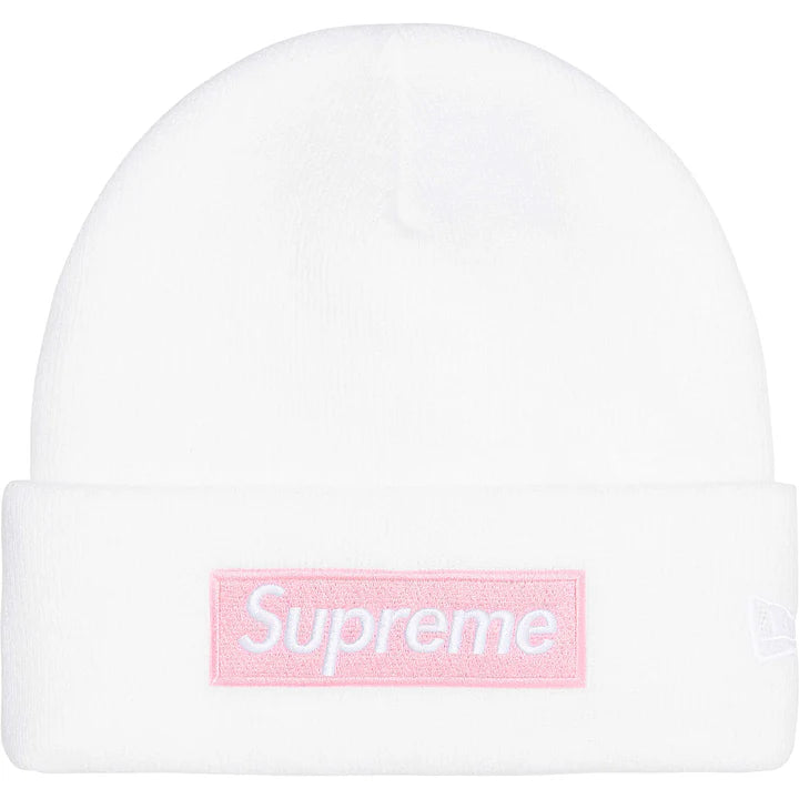 Supreme New Era White Box Logo Beanie