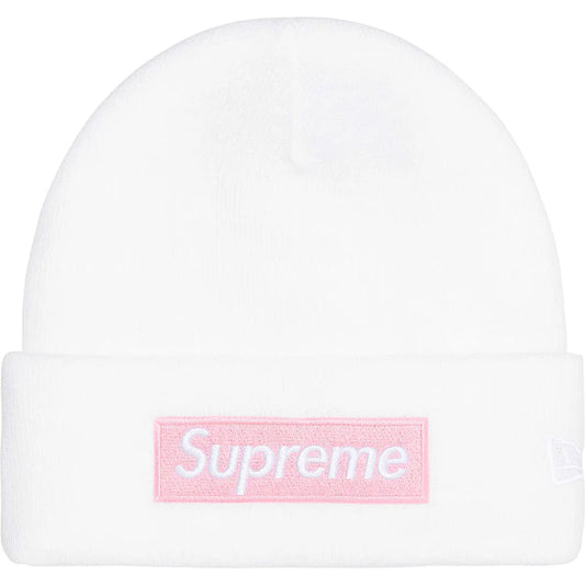 Supreme New Era White Box Logo Beanie