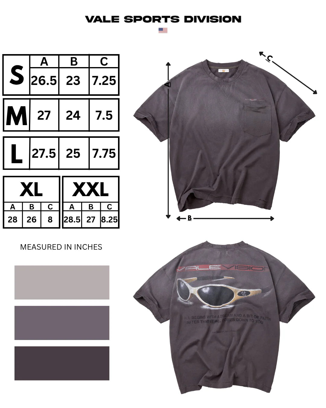Vale Charcoal Vision T-Shirt