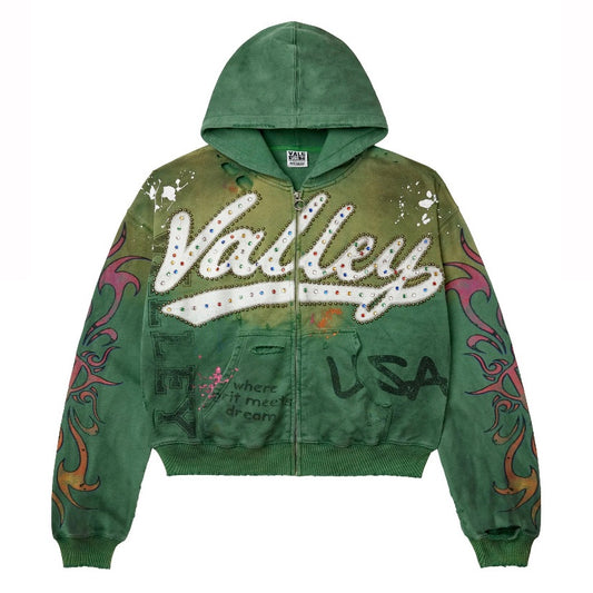 Vale Green Inferno Zip Hoodie