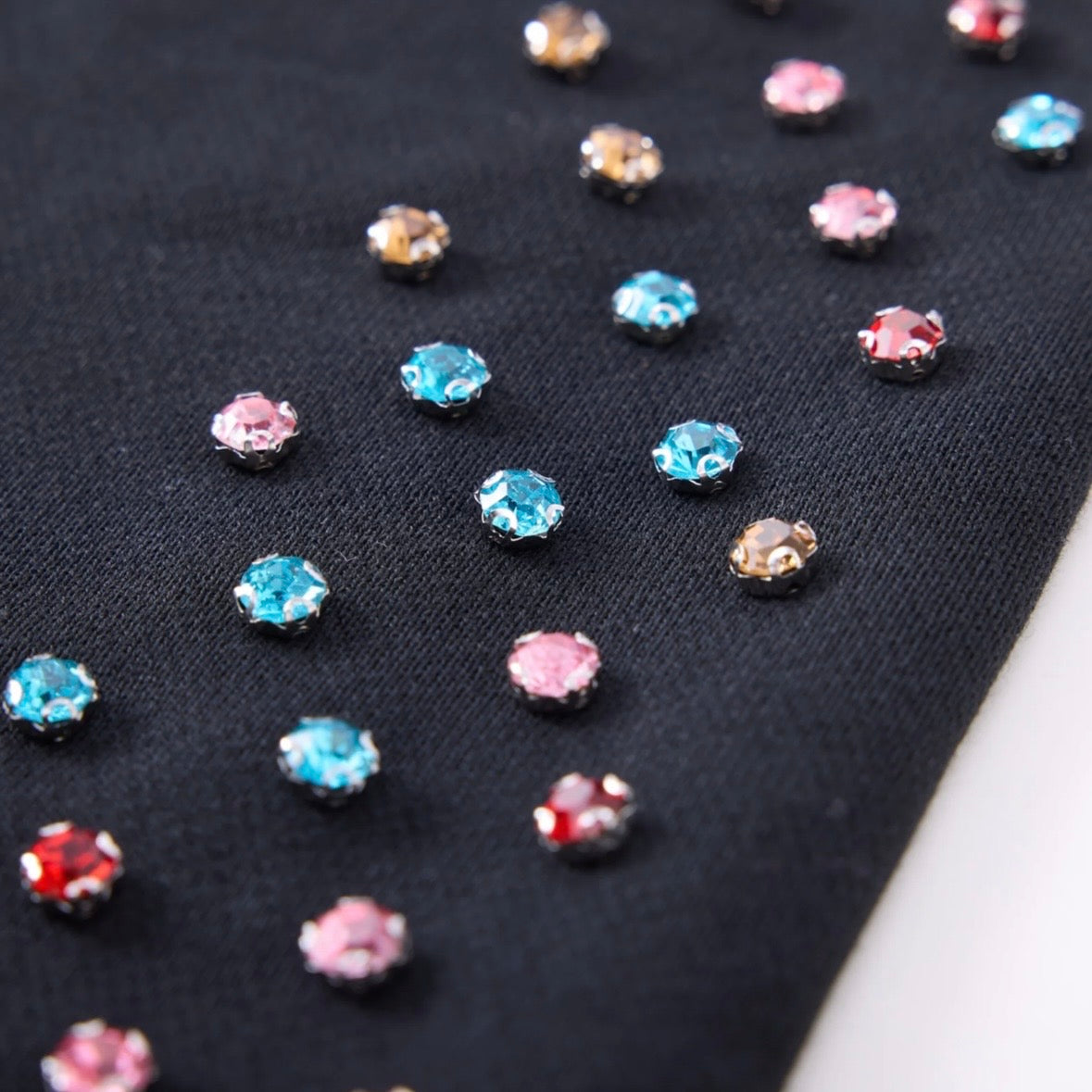 AZVA Black Crystal Cactus Zip Hoodie