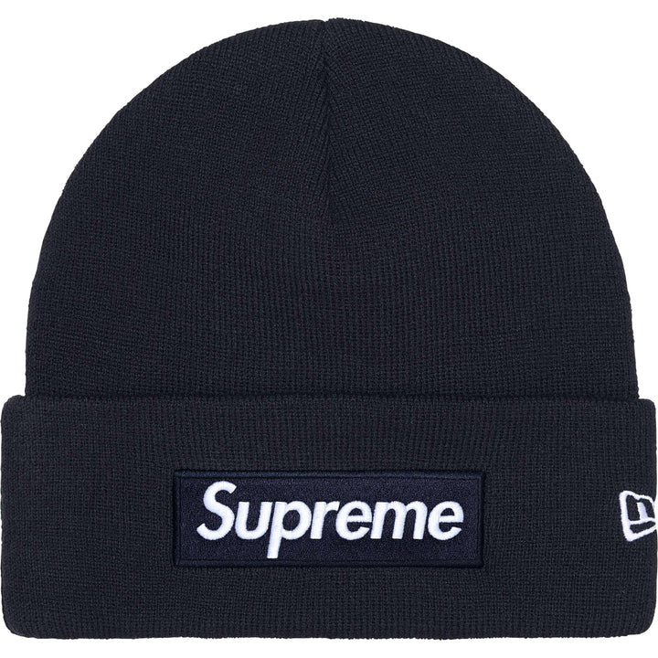 Supreme New Era Navy Box Logo Beanie
