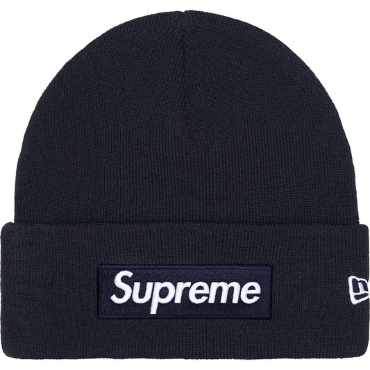 Supreme New Era Navy Box Logo Beanie