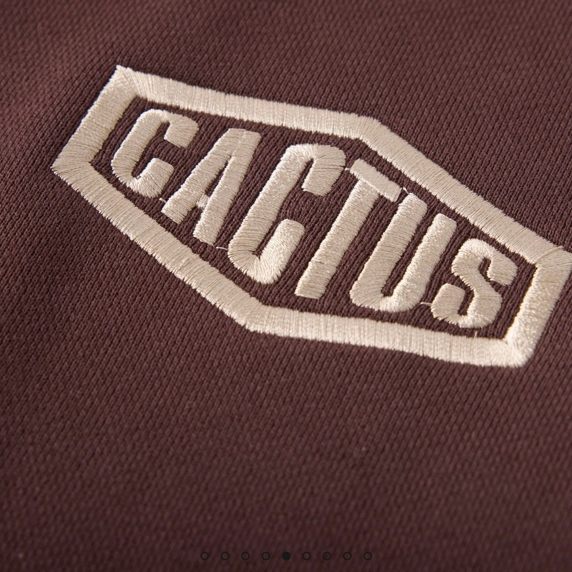 AZVA Brown Crystal Cactus Zip Hoodie