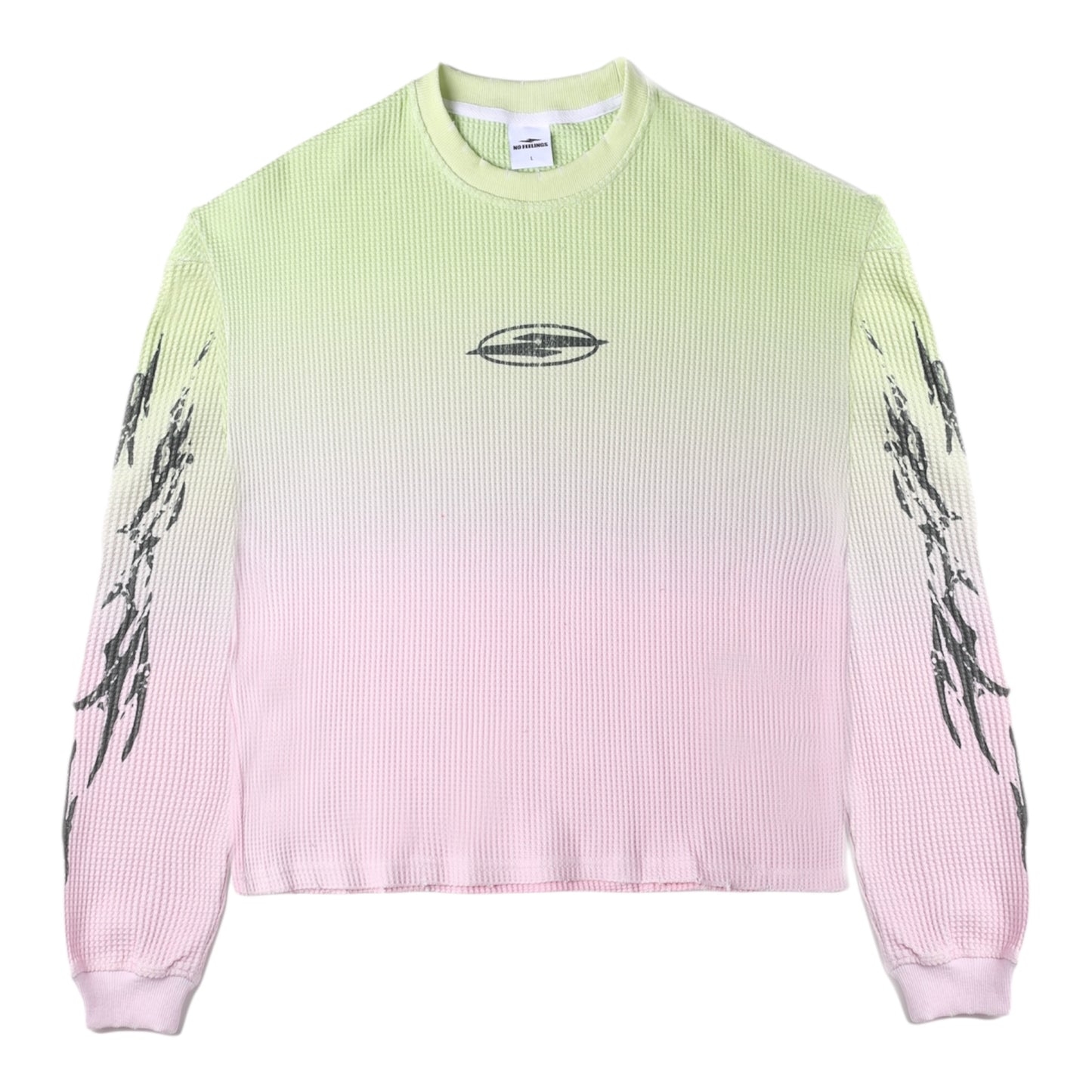 No Feelings Gradients Flame Thermal Long Sleeve