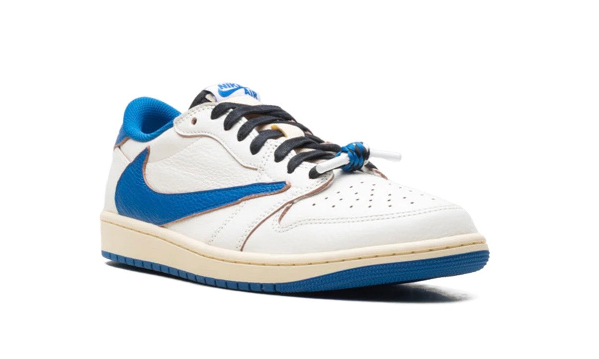 Travis Scott Jordan 1 Low Fragment Sail Military Blue