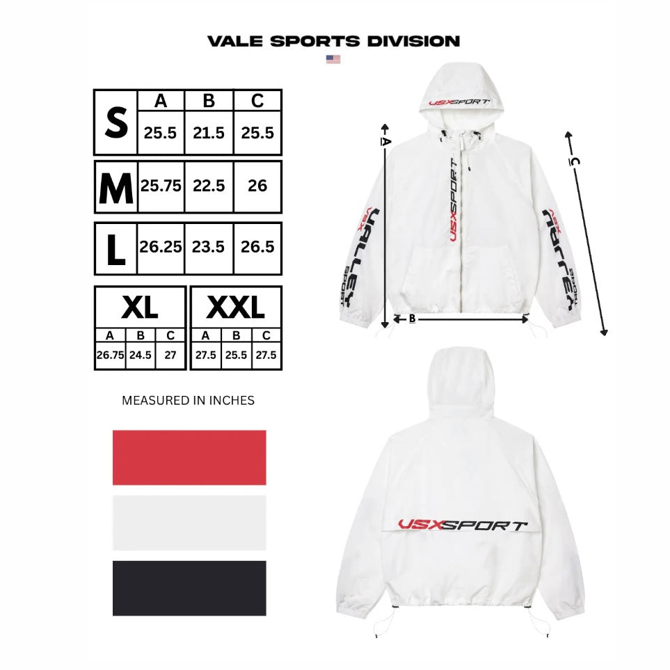 Vale White VSX Rainstorm Jacket