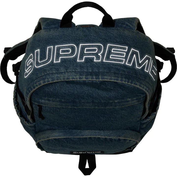 Supreme Washed Indigo Denim Backpack