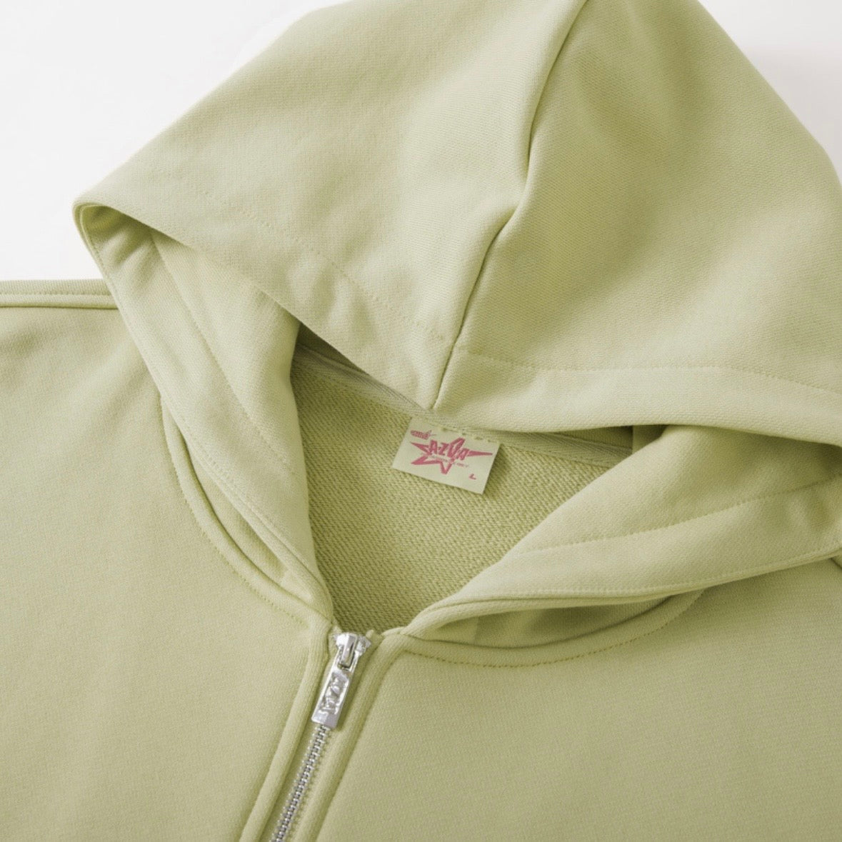 AZVA Sage Crystal Cactus Zip Hoodie