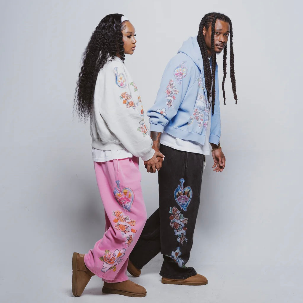 We Are Righteous Pink Risen King Sweatpants