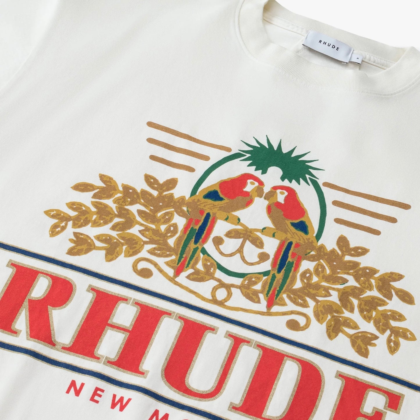 Rhude Vintage White Parakeet T-Shirt