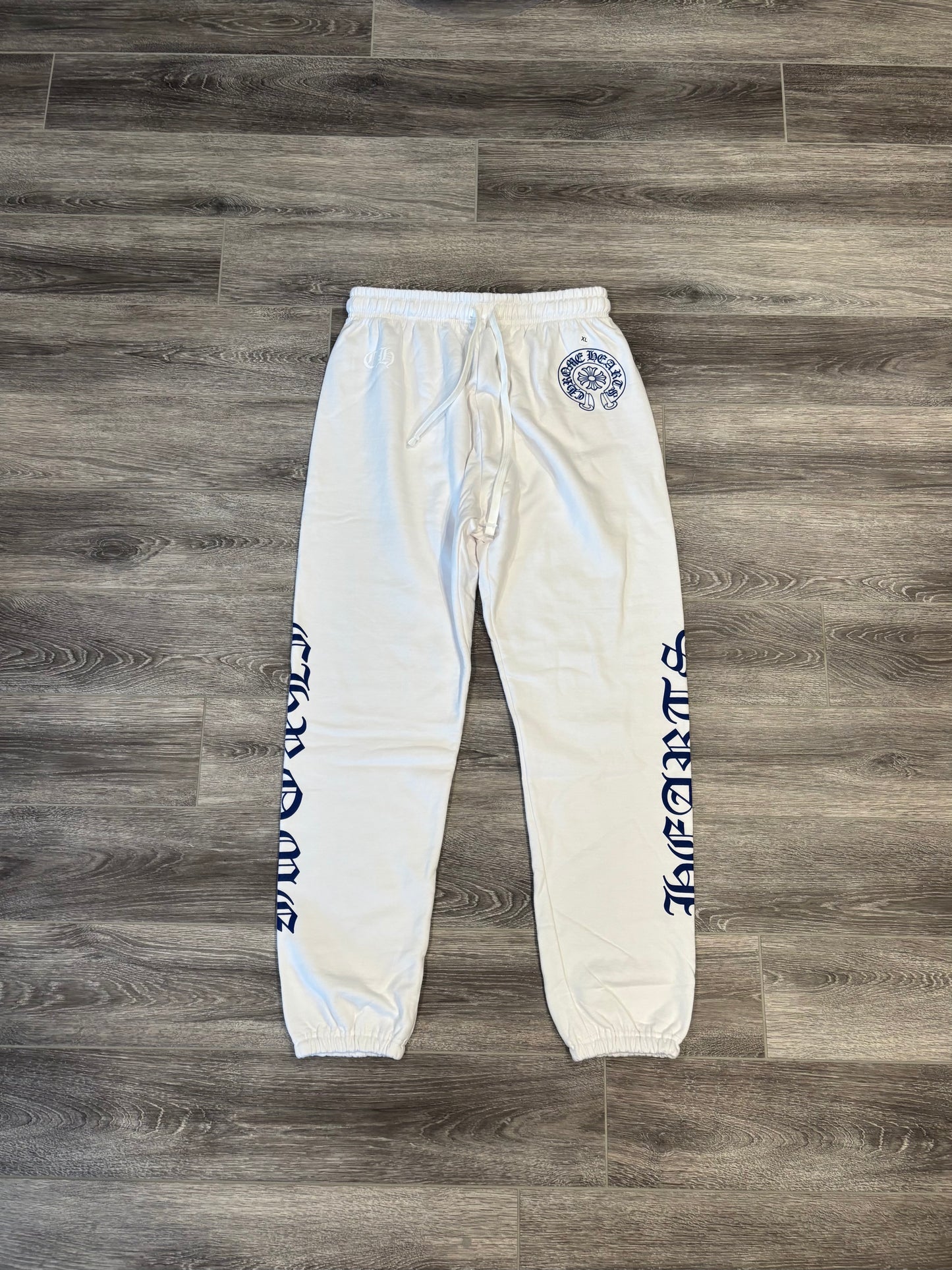 Chrome Hearts White Blue Sweatpants