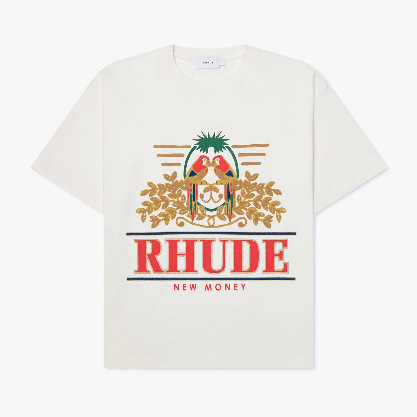 Rhude Vintage White Parakeet T-Shirt