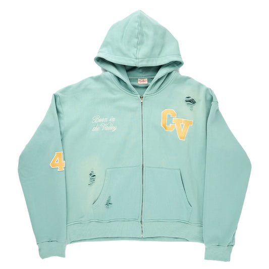 AZVA Mint Green Top Dog Zip Hoodie