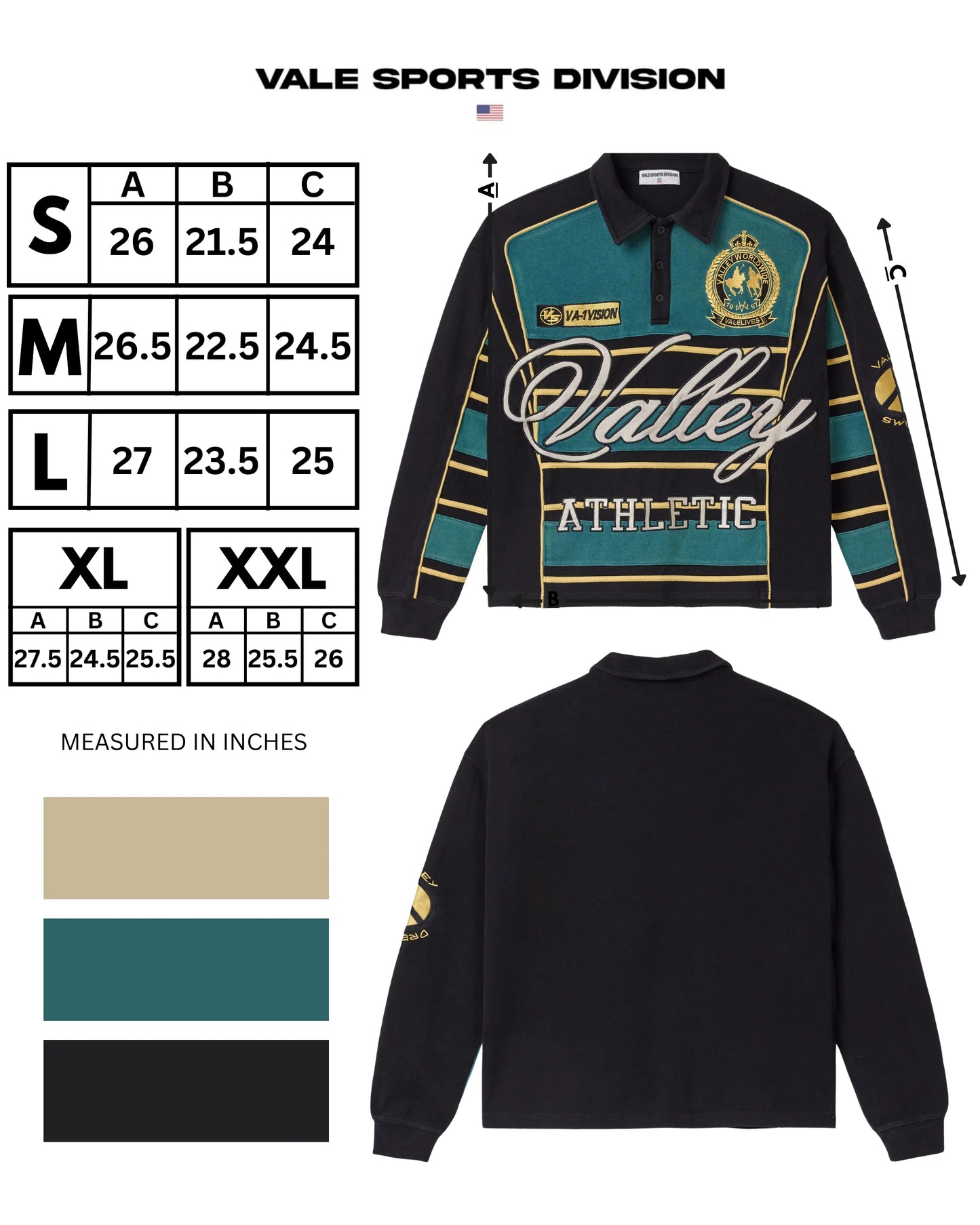 Vale Laser Rugby Long Sleeve