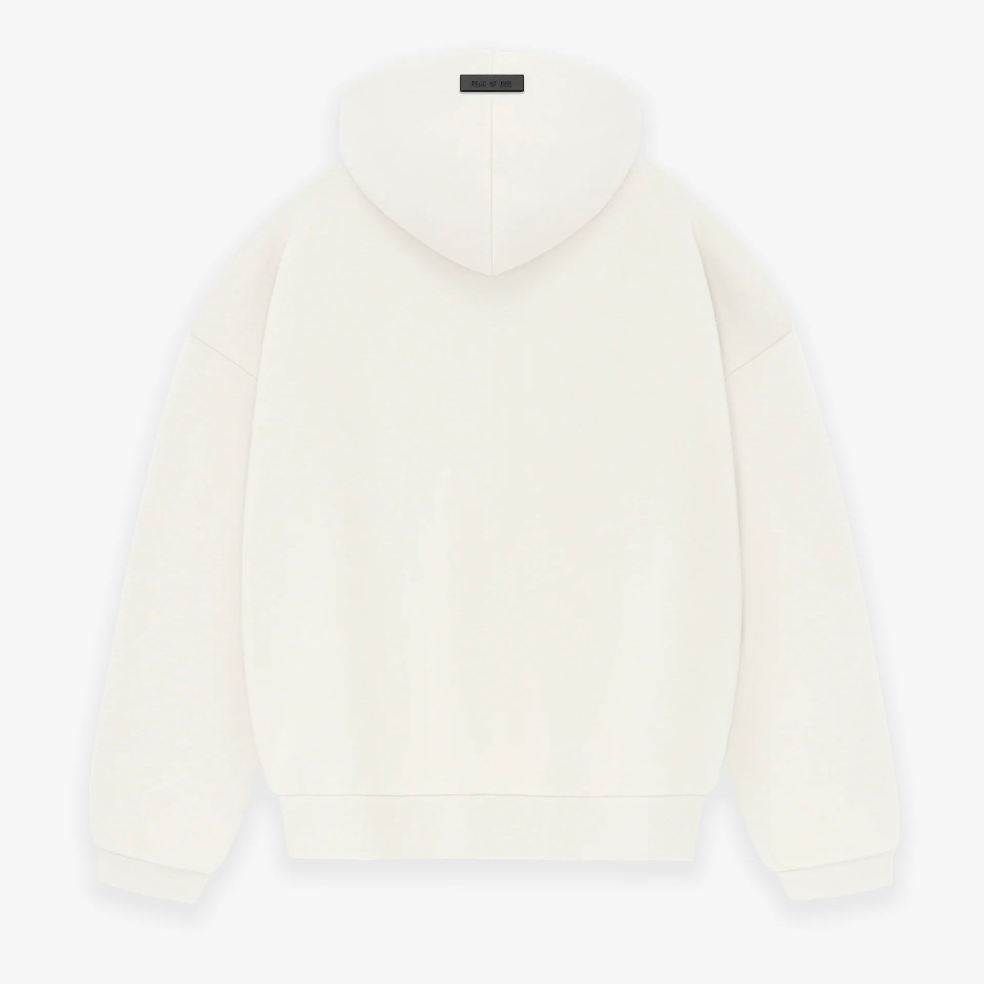 Fear of god essentials white online hoodie