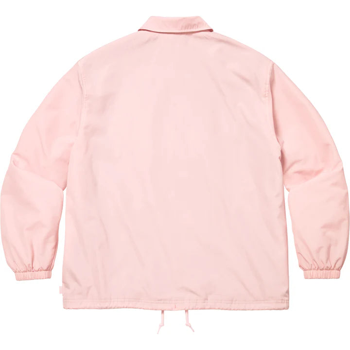 Supreme Pink Spellout Coaches Jacket