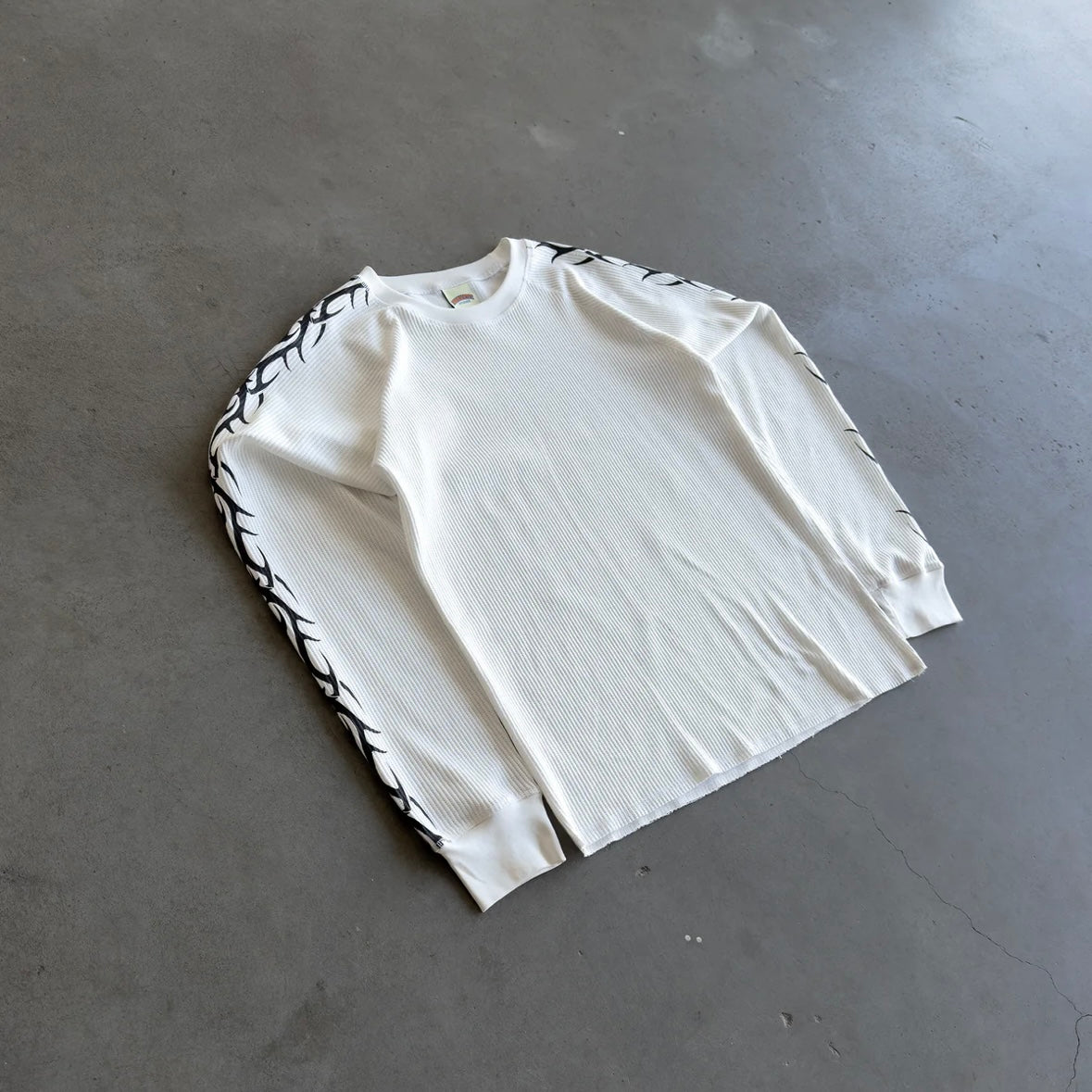 Bravest Studios White Tribal Thermal Long Sleeve