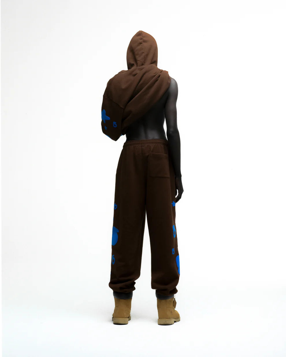 Sp5der Brown Blue Beluga V2 Sweatpants