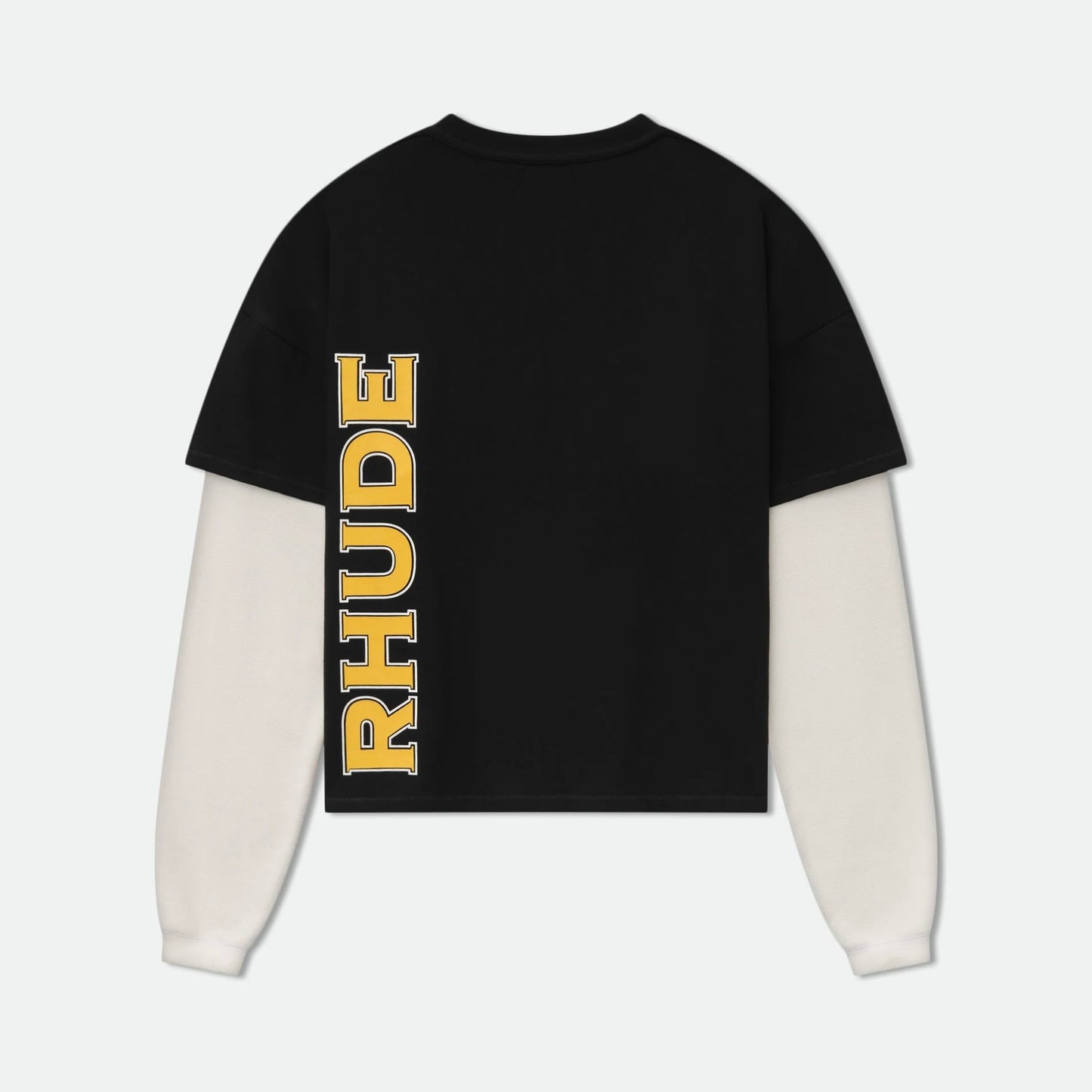 Rhude Vintage Black Steel Double-Layered Long Sleeve