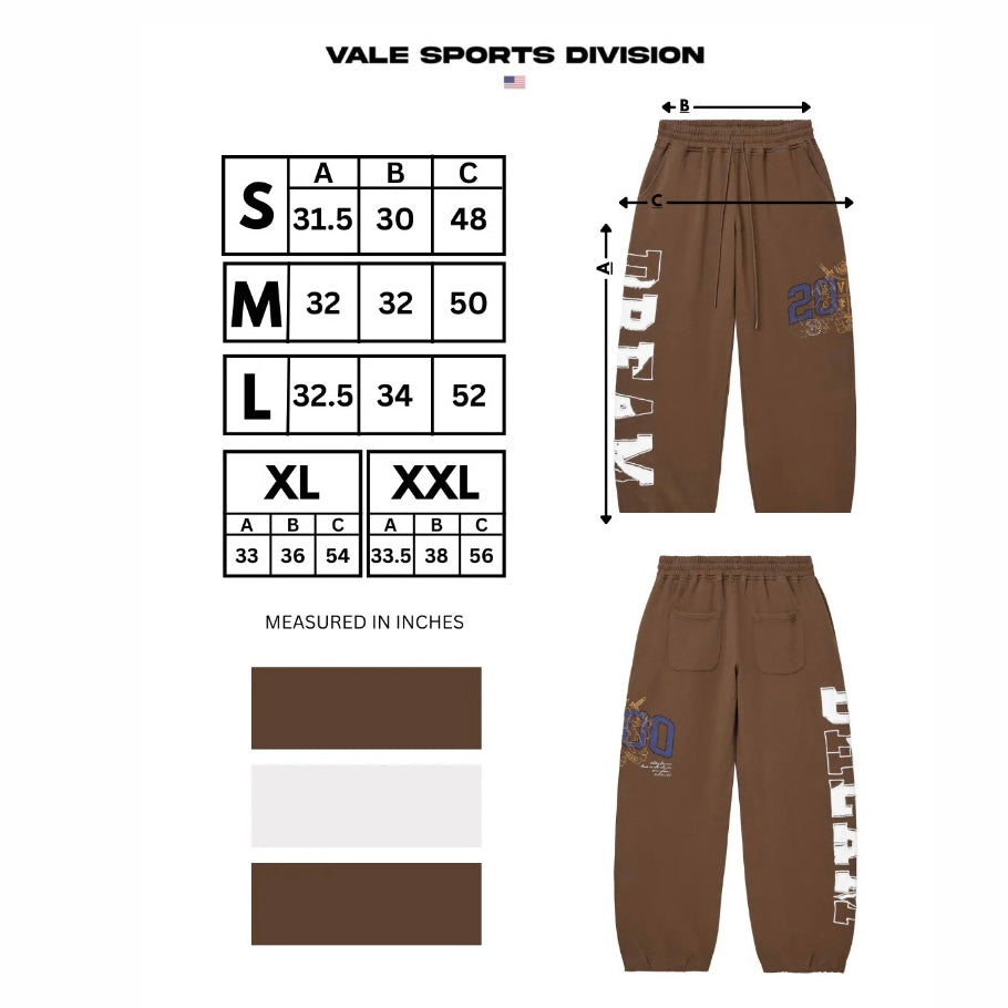 Vale Brown Bingo Sweatpants