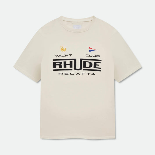 Rhude Vintage White Regatta Club T-Shirt