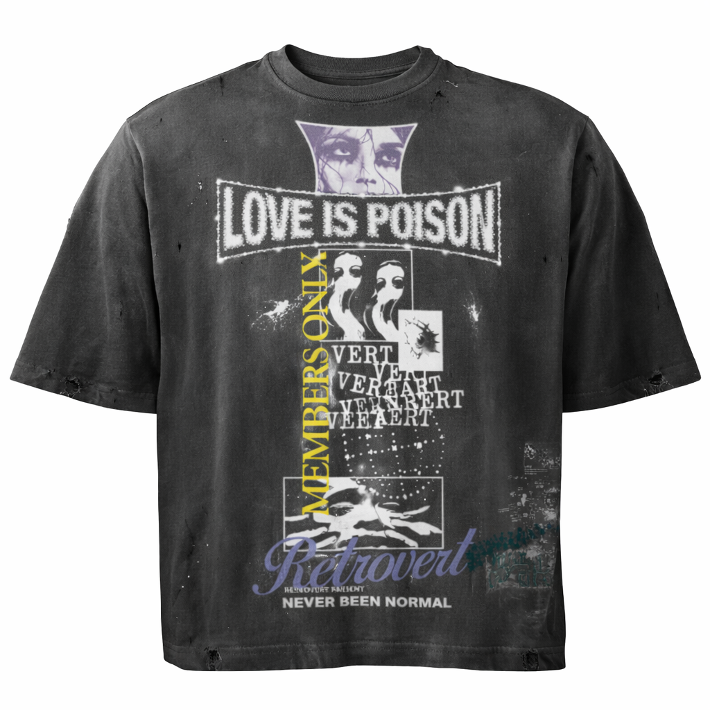Retrovert Love is Poison T-Shirt