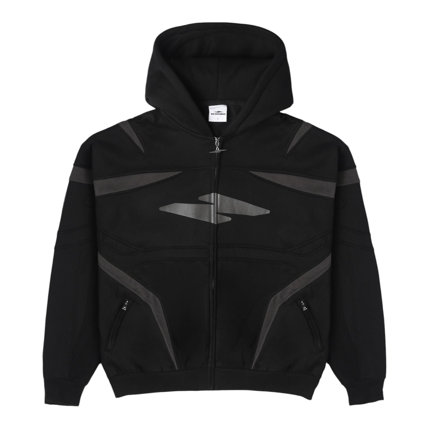 No Feelings Black Utility Jacket