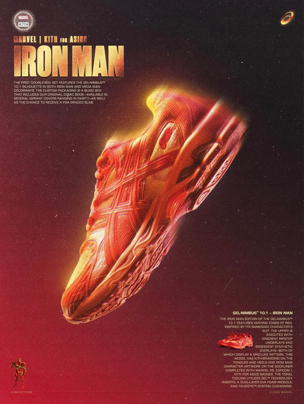 Kith Asics Gel-Nimbus 10.1 Marvel vs Capcom Iron Man